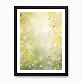 Daisy Flower Background 2 Art Print