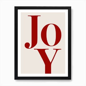 Joy Typography Póster