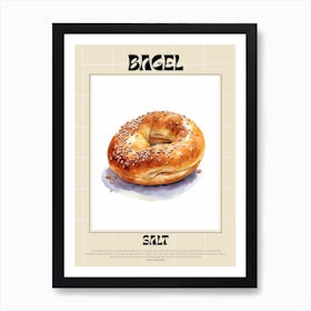 Salt Bagel 6 Art Print