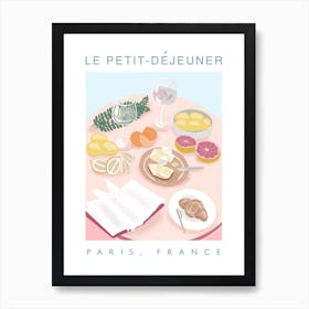 Le Petit Dejeuner French Breakfast Art Print