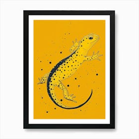 Yellow Salamander 1 Art Print