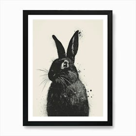 Polish Rabbit Nursery Illustration 4 Art Print