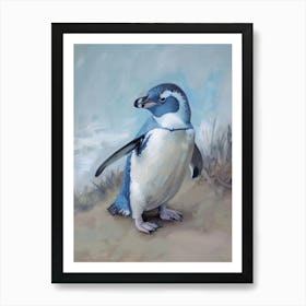 Adlie Penguin Oamaru Blue Penguin Colony Oil Painting 3 Art Print