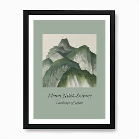 Landscapes Of Japan Mount Nikko Shirane 3 Art Print