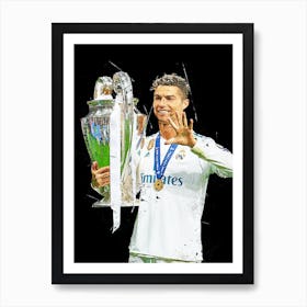 Cristiano Ronaldo Real Madrid 7 Art Print