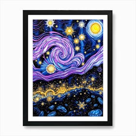 Starry Night 23 Art Print