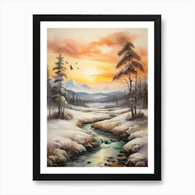 Winter Landscape 33 Art Print