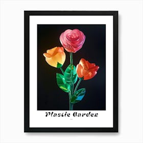 Bright Inflatable Flowers Poster Rose 5 Art Print