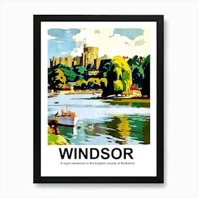 Windsor A Royal Residence In Berkshire England Art Print