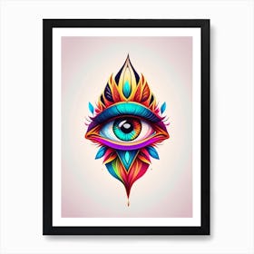Third Eye Symbolism, Symbol, Third Eye Tattoo 2 Art Print