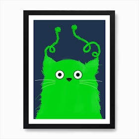 Cat Alien Art Print