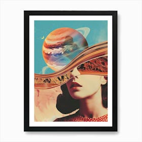 Saturn in her head Art Print