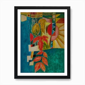 Wall Art, Beautiful Autumnal Vibrant Abstract Expressions  Art Print