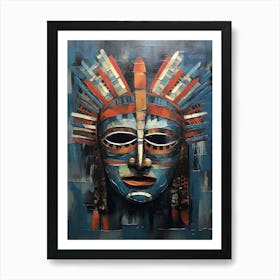 Osage Odyssey of Masks - Native Americans Series Art Print