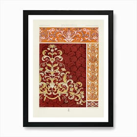 16th And 17th Century Pattern, Albert Racine 3 Art Print