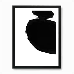 Black And White Abstract Painting Art Print