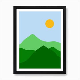 Mountains III Art Print