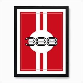 388 GTO, Racing Design Póster