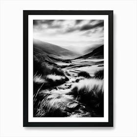 Black And White Landscape 9 Art Print