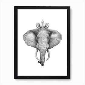 The King Elephant Art Print