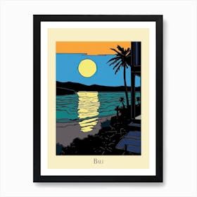 Poster Of Minimal Design Style Of Bali, Indonesia 4 Art Print