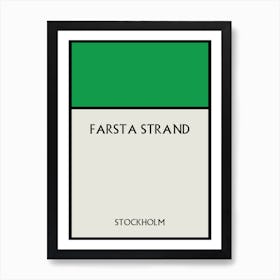 Farsta Strand Stockholm Sweden Art Print