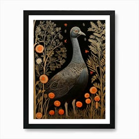 Dark And Moody Botanical Turkey 1 Art Print