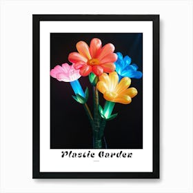 Bright Inflatable Flowers Poster Cosmos 2 Art Print