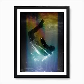 Swimming In The Light Art Print