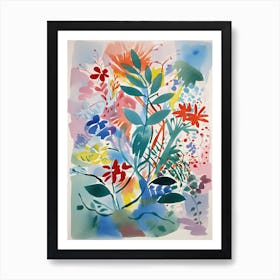 Bourvardia Flower Illustration 2 Art Print