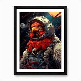 Eagle In Space Art Print