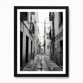 Salerno, Italy, Black And White Photography 2 Art Print