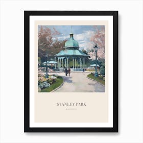 Stanley Park Blackpool United Kingdom 3 Vintage Cezanne Inspired Poster Art Print