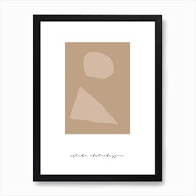 Beige Figures Art Print Art Print