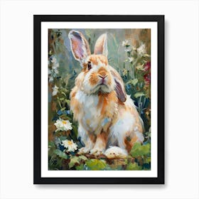 American Fuzzy Rabbit Painting 1 Art Print
