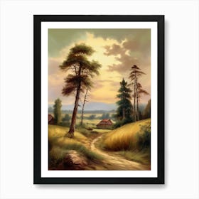 Landscape Painting 13 Art Print