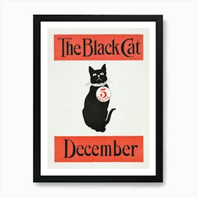 Black Cat Vintage Poster Art Print