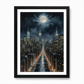 New York City A Different Side of the City Art Print