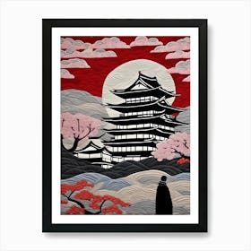 Japanese Quilting Inspired Art, 1482 Art Print