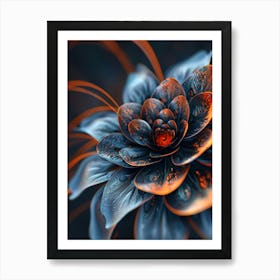 Abstract Flower 14 Art Print