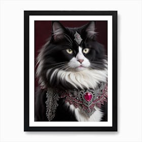 Absolute Reality V16 A Portrait Of A Majestic Black And White 0 (1) Art Print