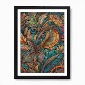 Abstract Floral Pattern Art Print