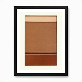 Tan And Brown Art Print