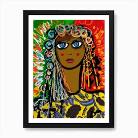 Mystic African Queen Art Print