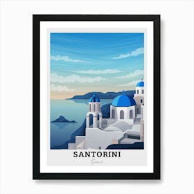 Santorini Travel Art Print