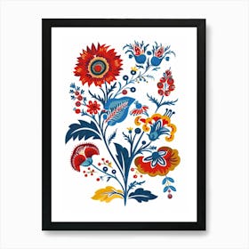 Ukrainian Folk Art Art Print