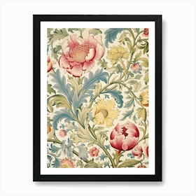 Floral Wallpaper 61 Art Print