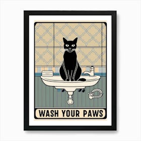 Wash Your Paws 59 Art Print