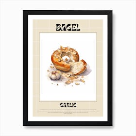 Garlic Bagel 4 Art Print