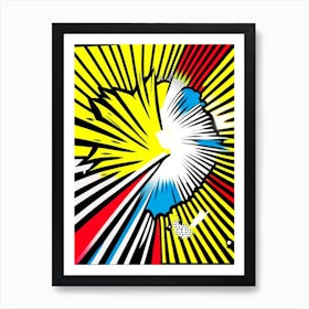 Big Bang Bright Comic Space Art Print